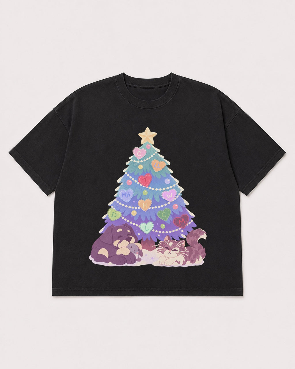 Mockup Boxy Heavyweight Tee Black product
