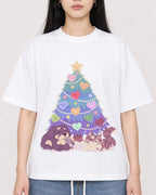 Mockup Boxy Heavyweight Tee White female close-up 01