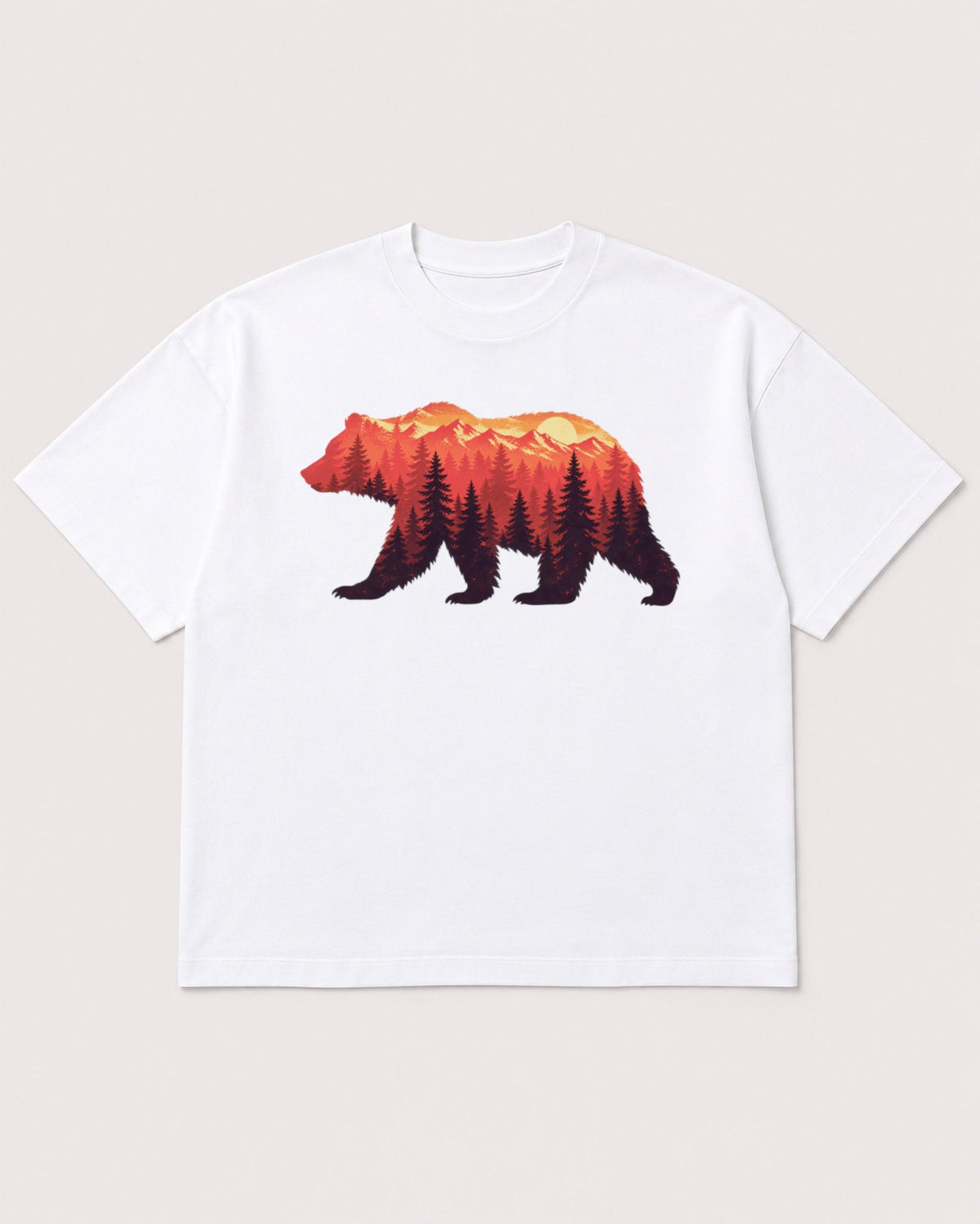 Mockup Boxy Heavyweight Tee White product
