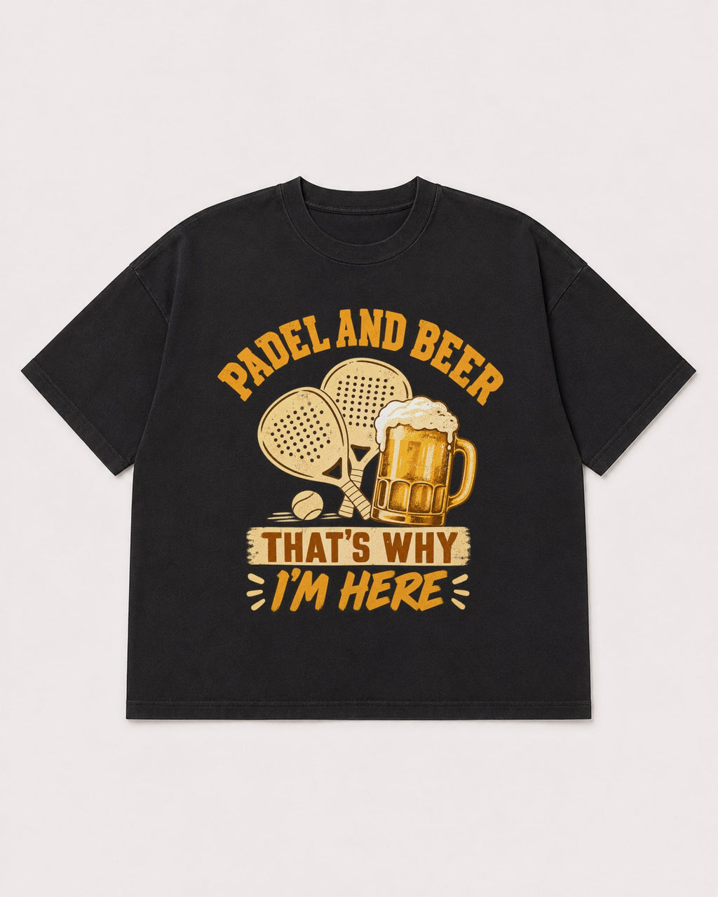 Mockup Boxy Heavyweight Tee Black product