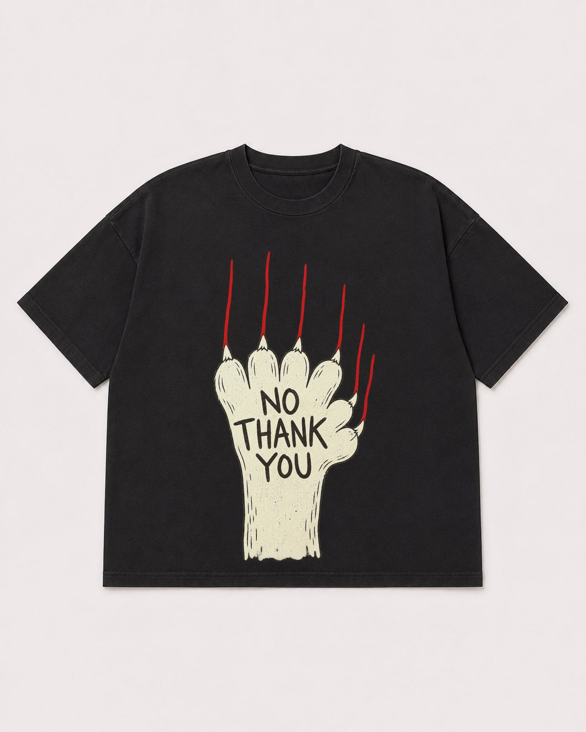 Mockup Boxy Heavyweight Tee Black product
