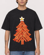 Mockup Boxy Heavyweight Tee Black male close-up 06