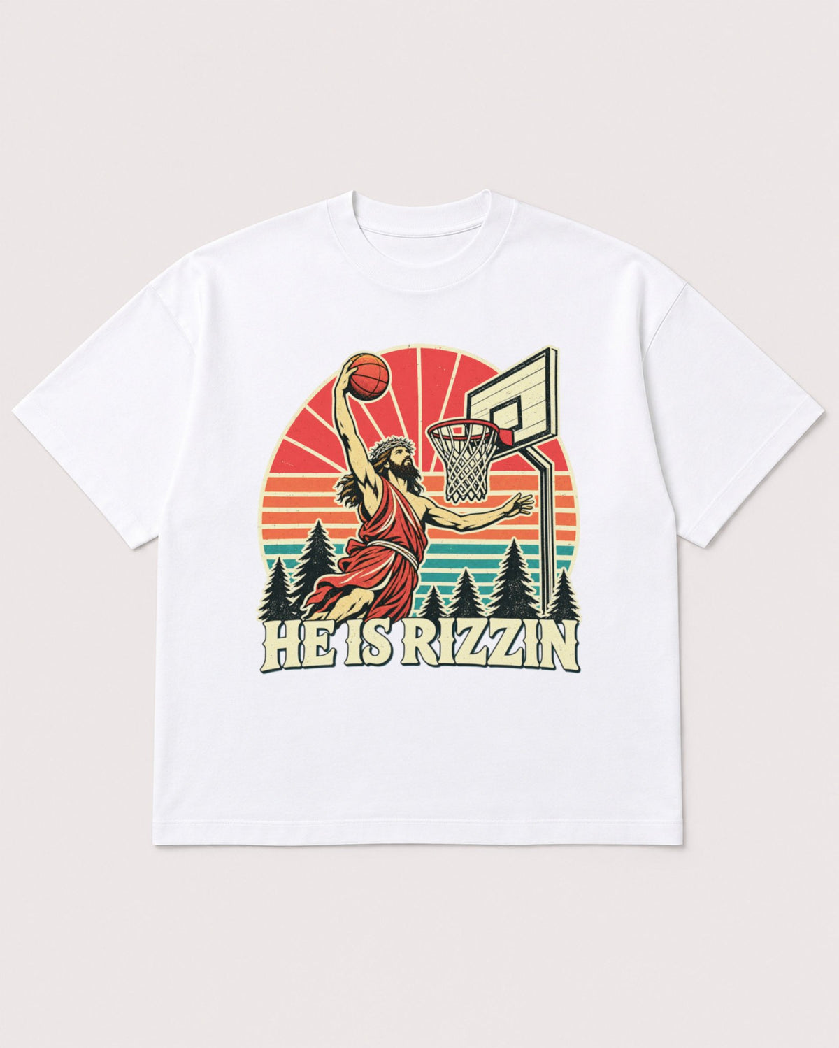 Mockup Boxy Heavyweight Tee White product