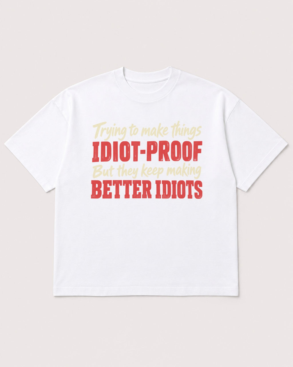 Mockup Boxy Heavyweight Tee White product