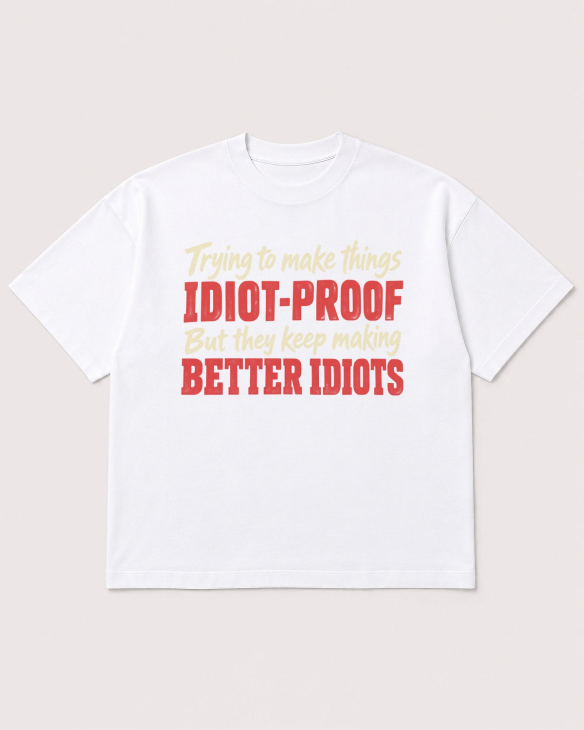 Mockup Boxy Heavyweight Tee White product