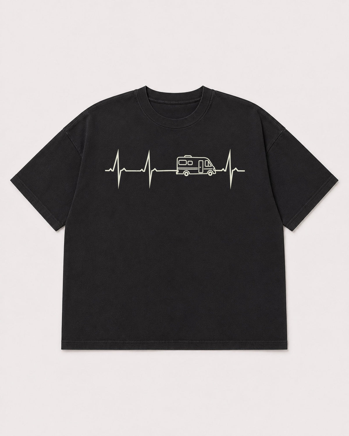 Mockup Boxy Heavyweight Tee Black product