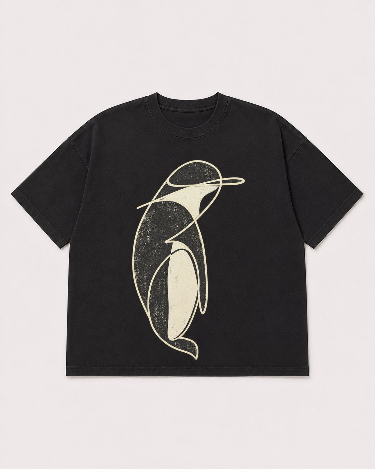 Mockup Boxy Heavyweight Tee Black product