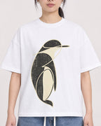 Mockup Boxy Heavyweight Tee White female close-up 21