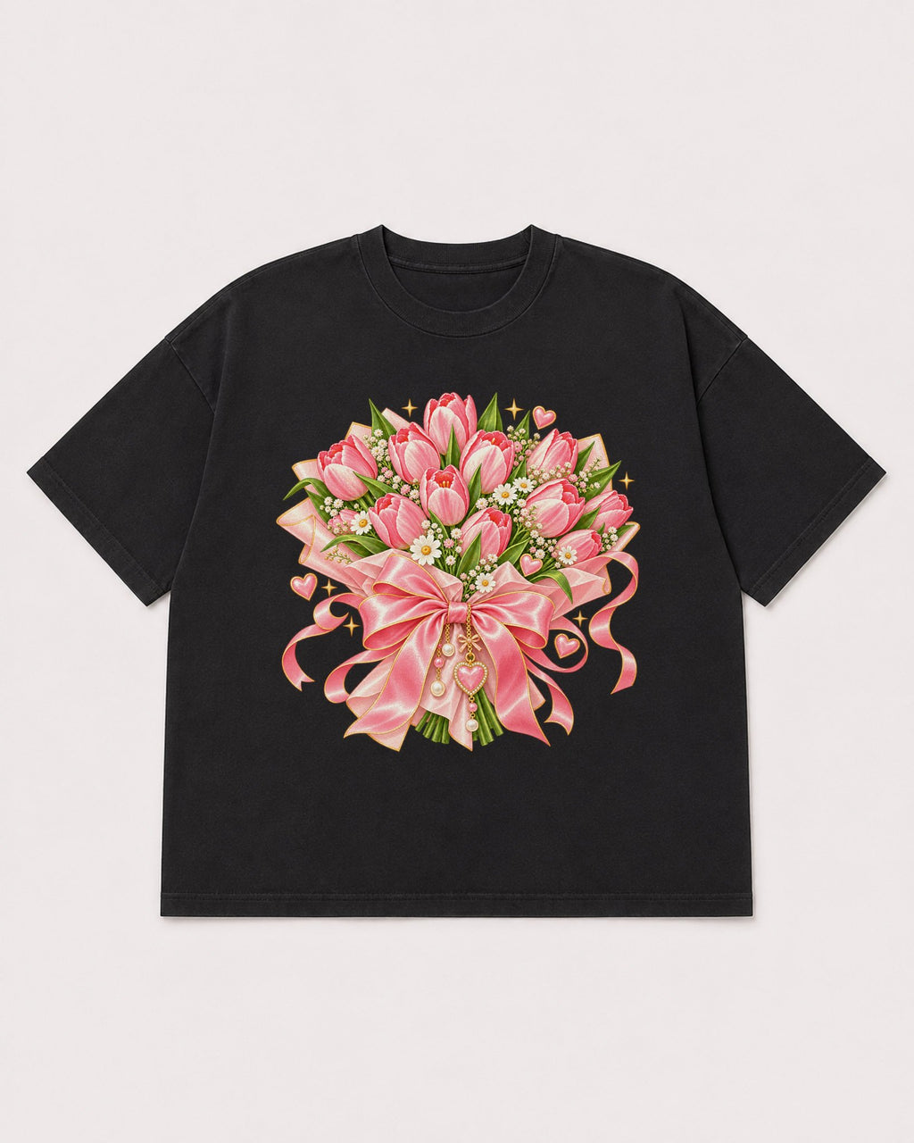 Mockup Boxy Heavyweight Tee Black product