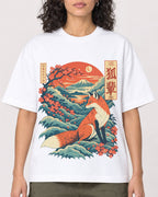Mockup Boxy Heavyweight Tee White female close-up 27