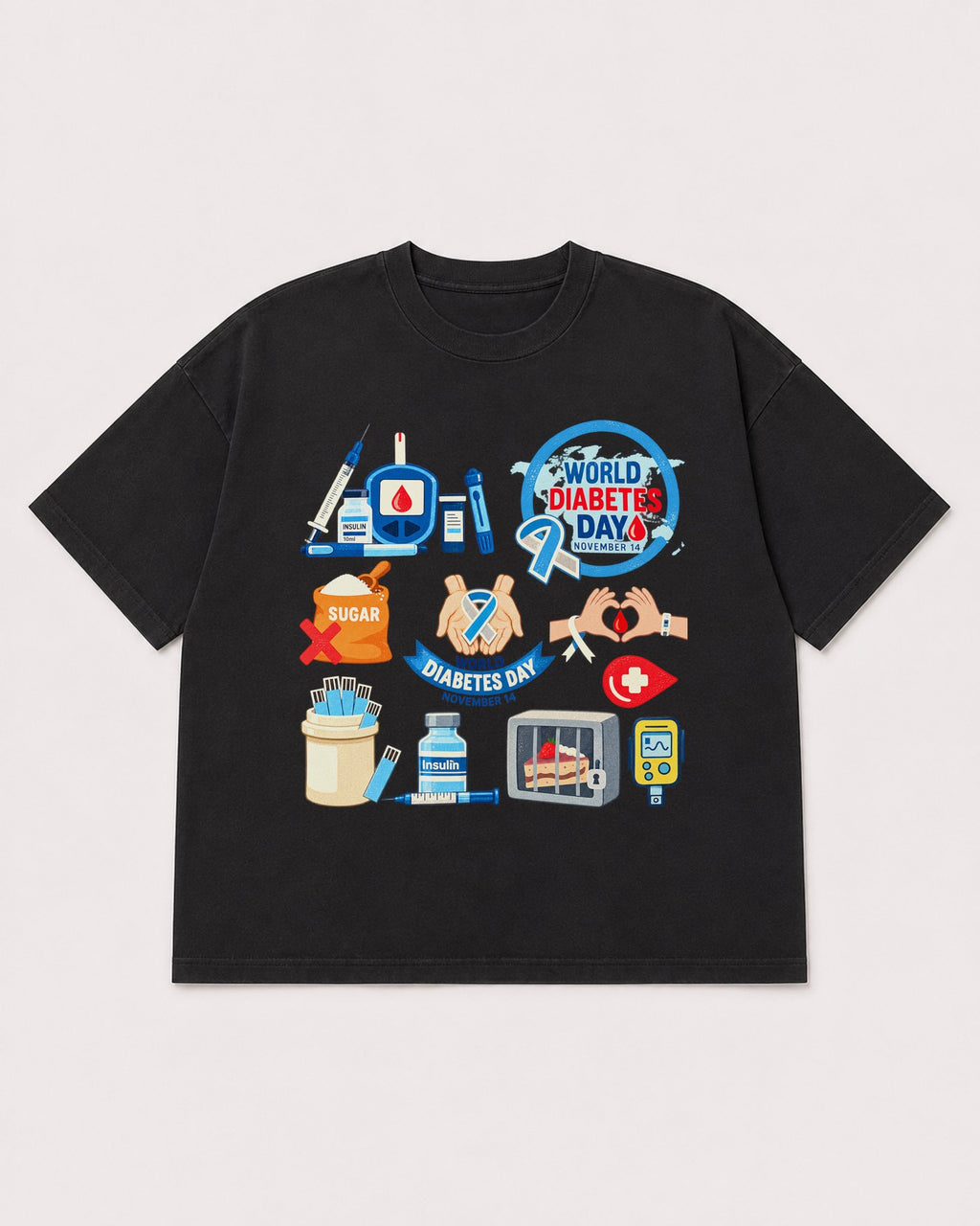 Mockup Boxy Heavyweight Tee Black product