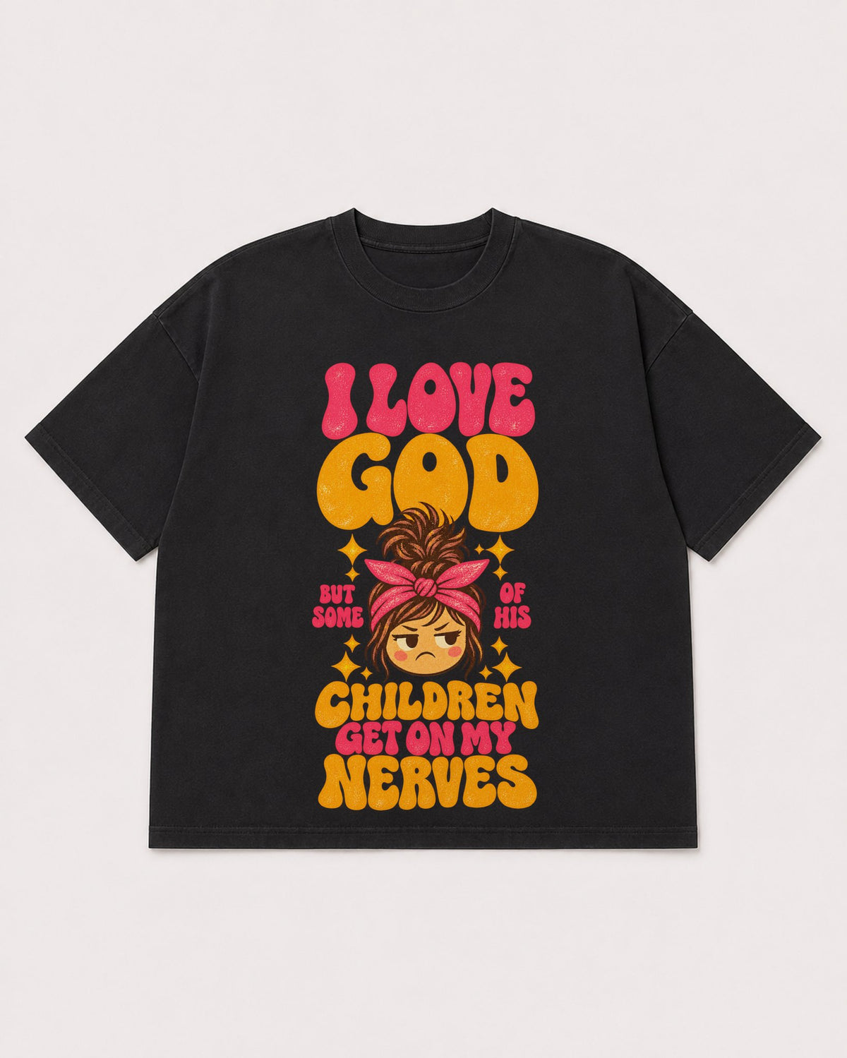 Mockup Boxy Heavyweight Tee Black product