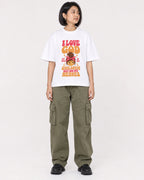 Mockup Boxy Heavyweight Tee White female full-body 32