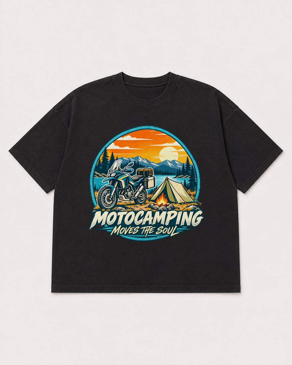 Mockup Boxy Heavyweight Tee Black product