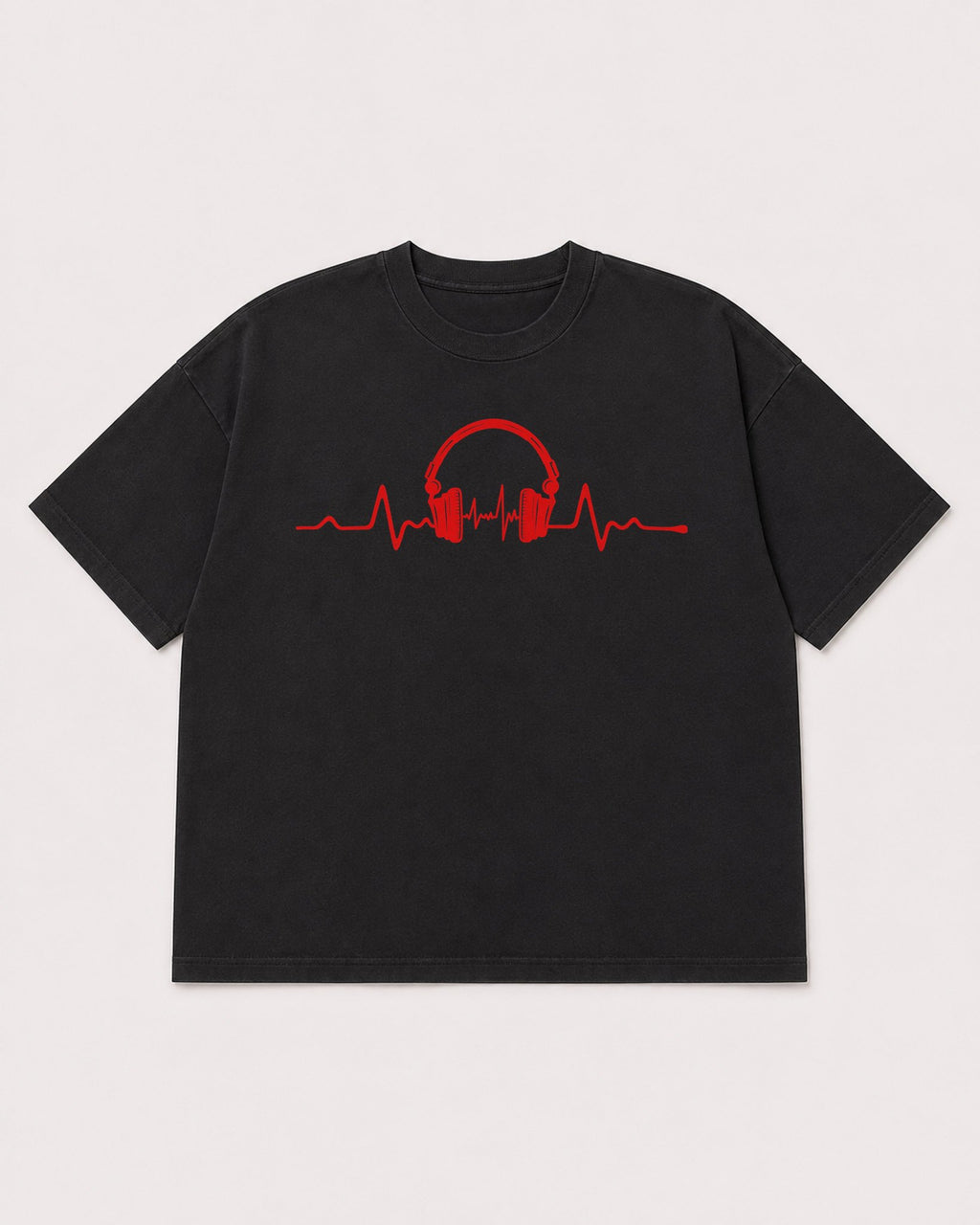 Mockup Boxy Heavyweight Tee Black product