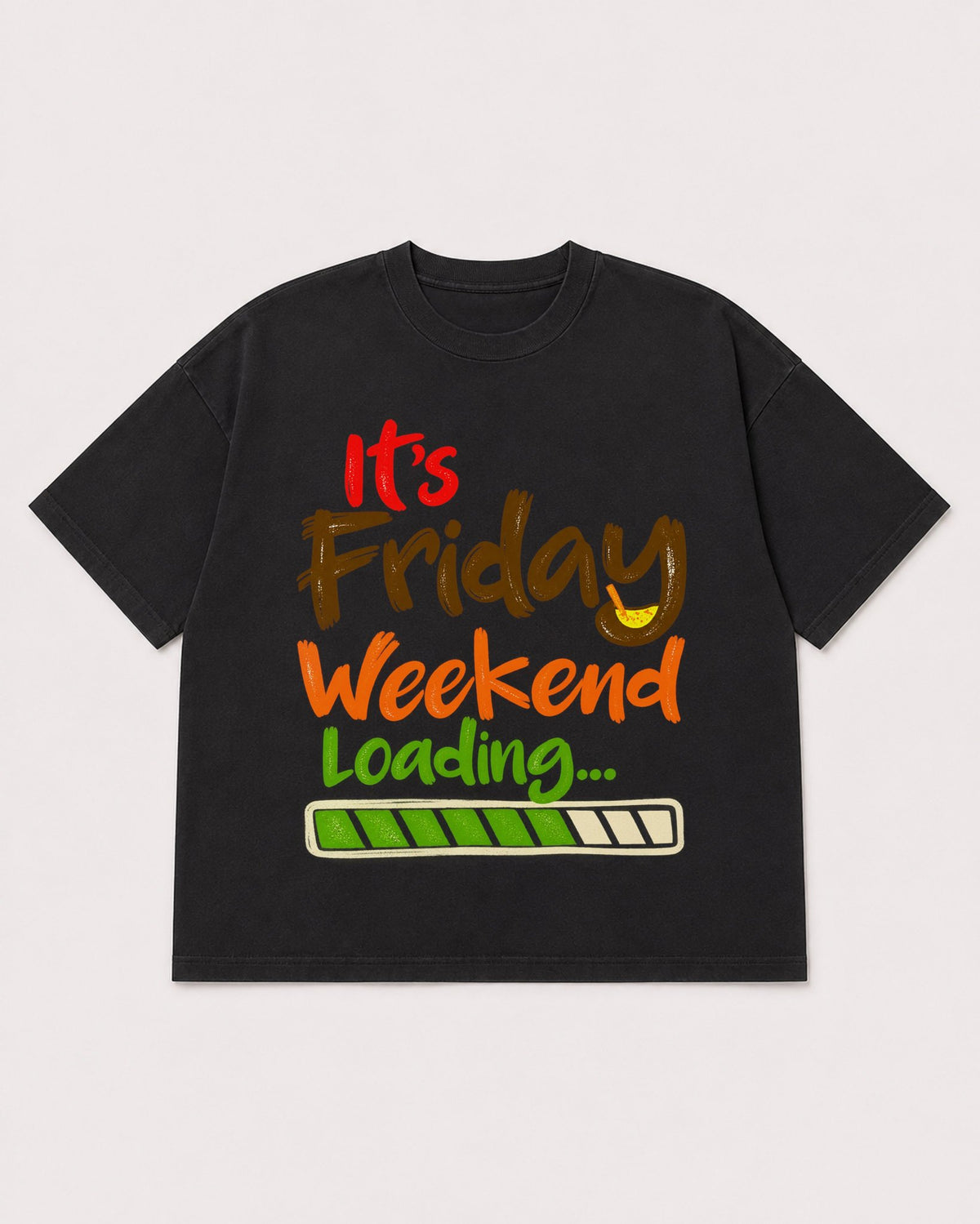Mockup Boxy Heavyweight Tee Black product