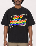 Mockup Boxy Heavyweight Tee Black male close-up 04