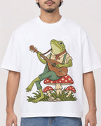 Mockup Boxy Heavyweight Tee White male close-up 02