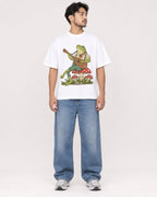 Mockup Boxy Heavyweight Tee White male full-body 02