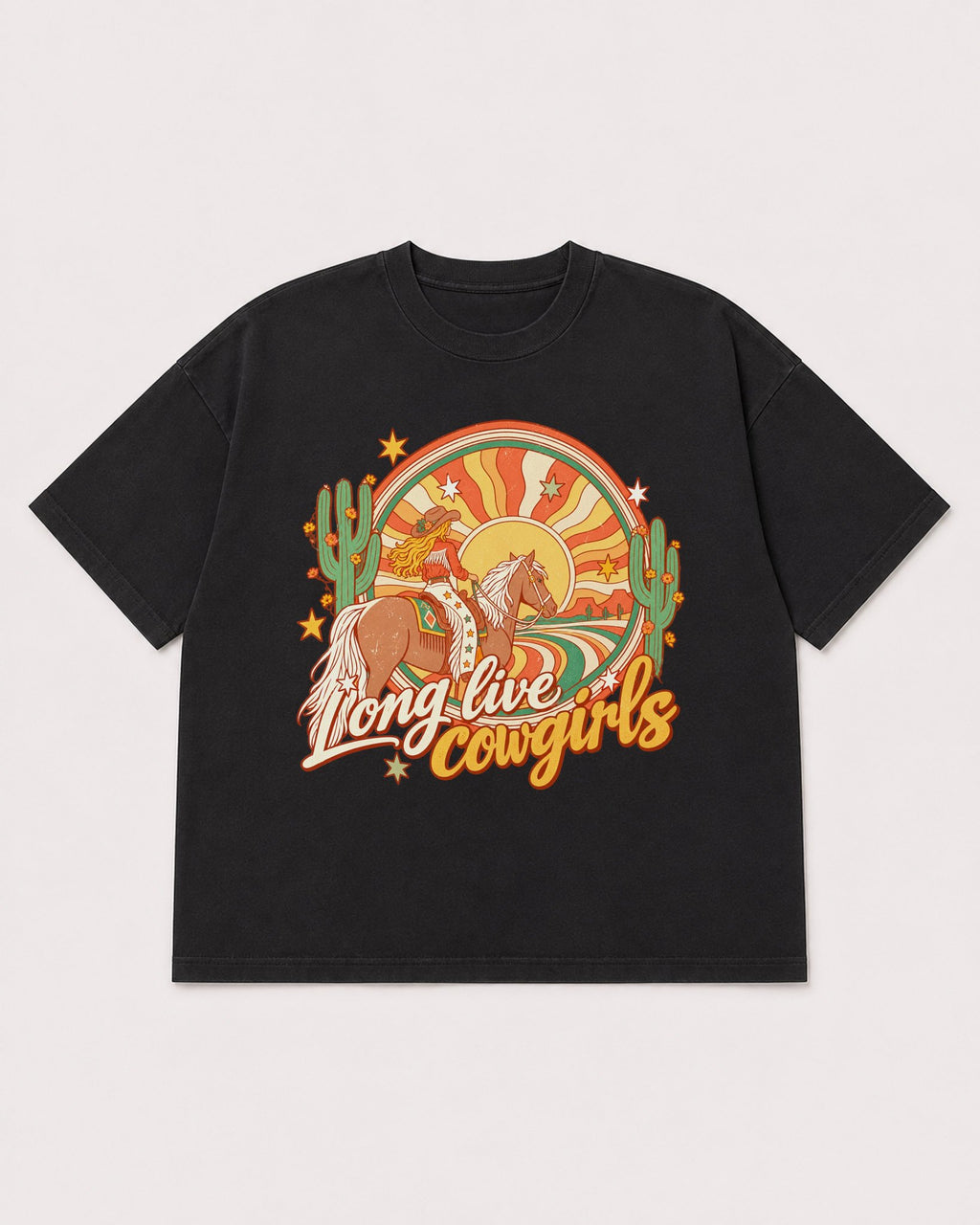 Mockup Boxy Heavyweight Tee Black product