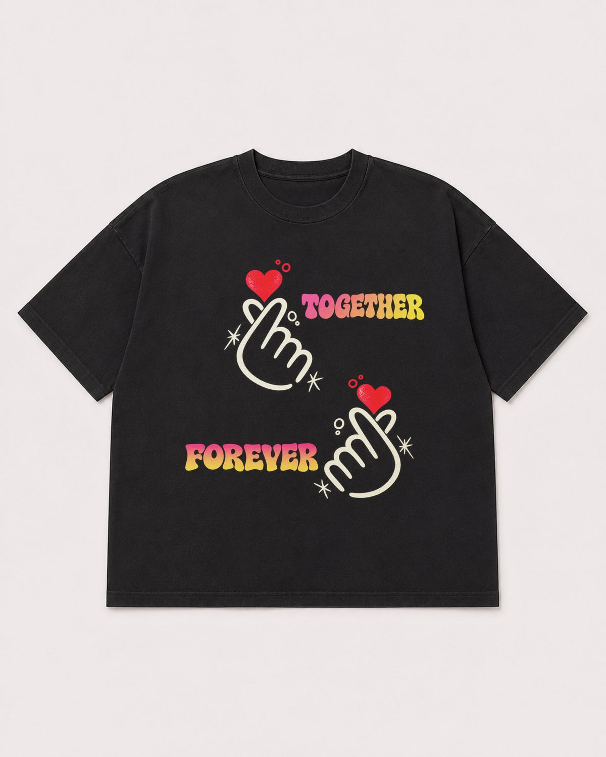 Mockup Boxy Heavyweight Tee Black product