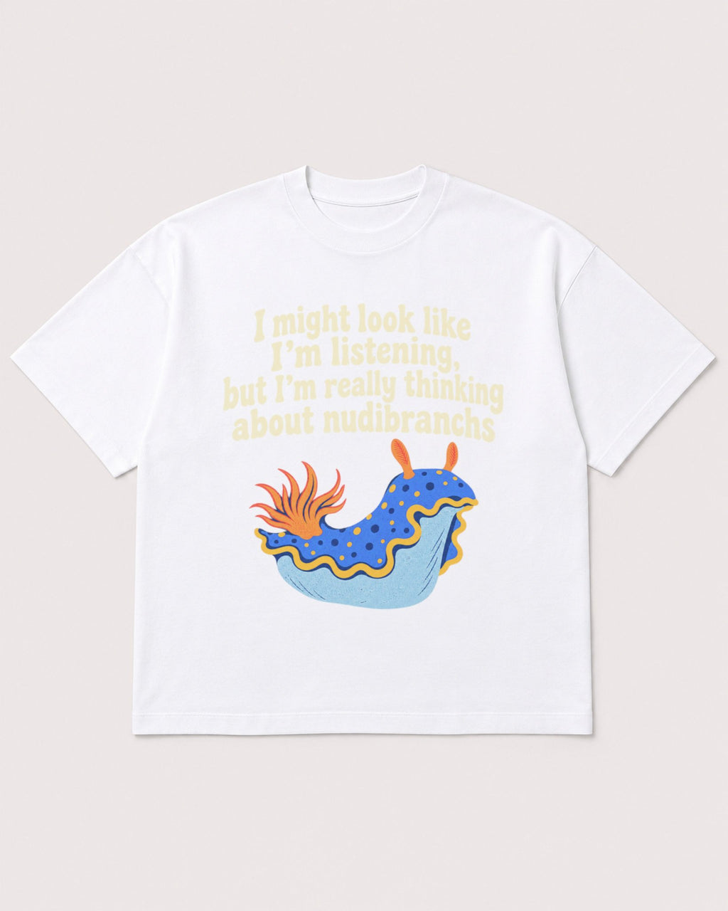 Mockup Boxy Heavyweight Tee White product