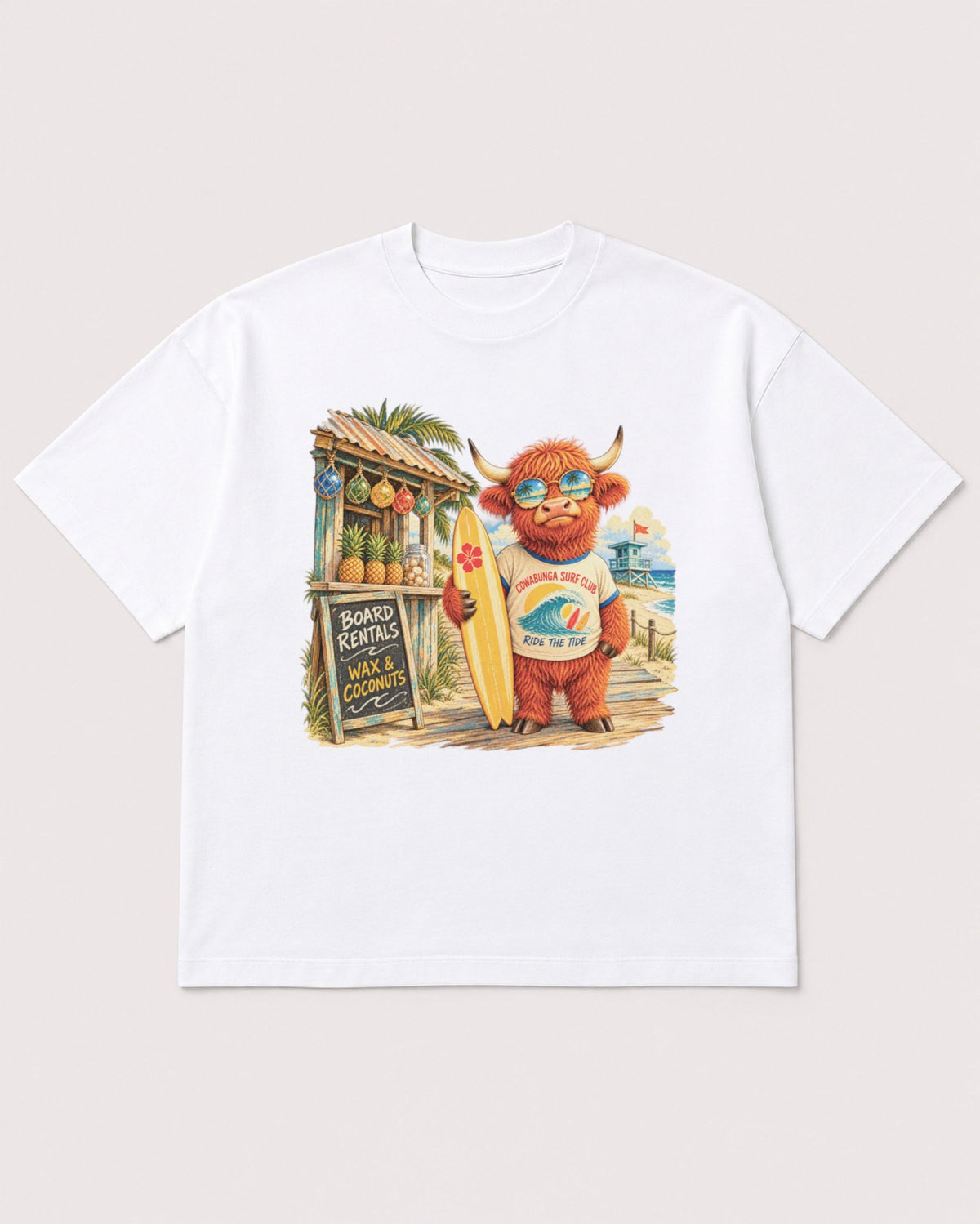 Mockup Boxy Heavyweight Tee White product