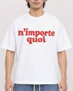 Mockup Boxy Heavyweight Tee White male close-up 03