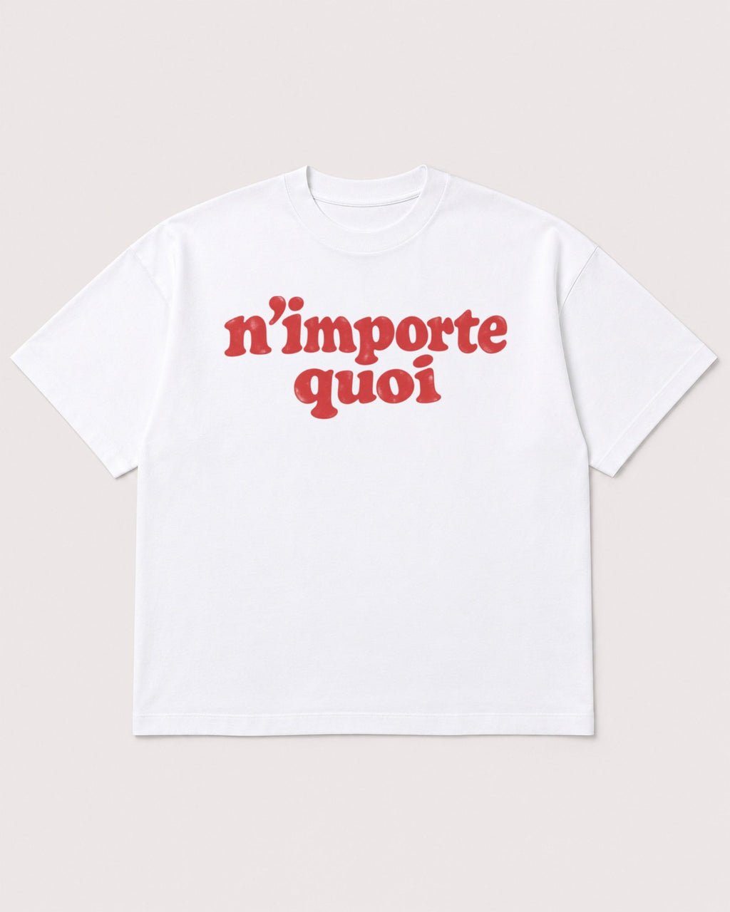 Mockup Boxy Heavyweight Tee White product