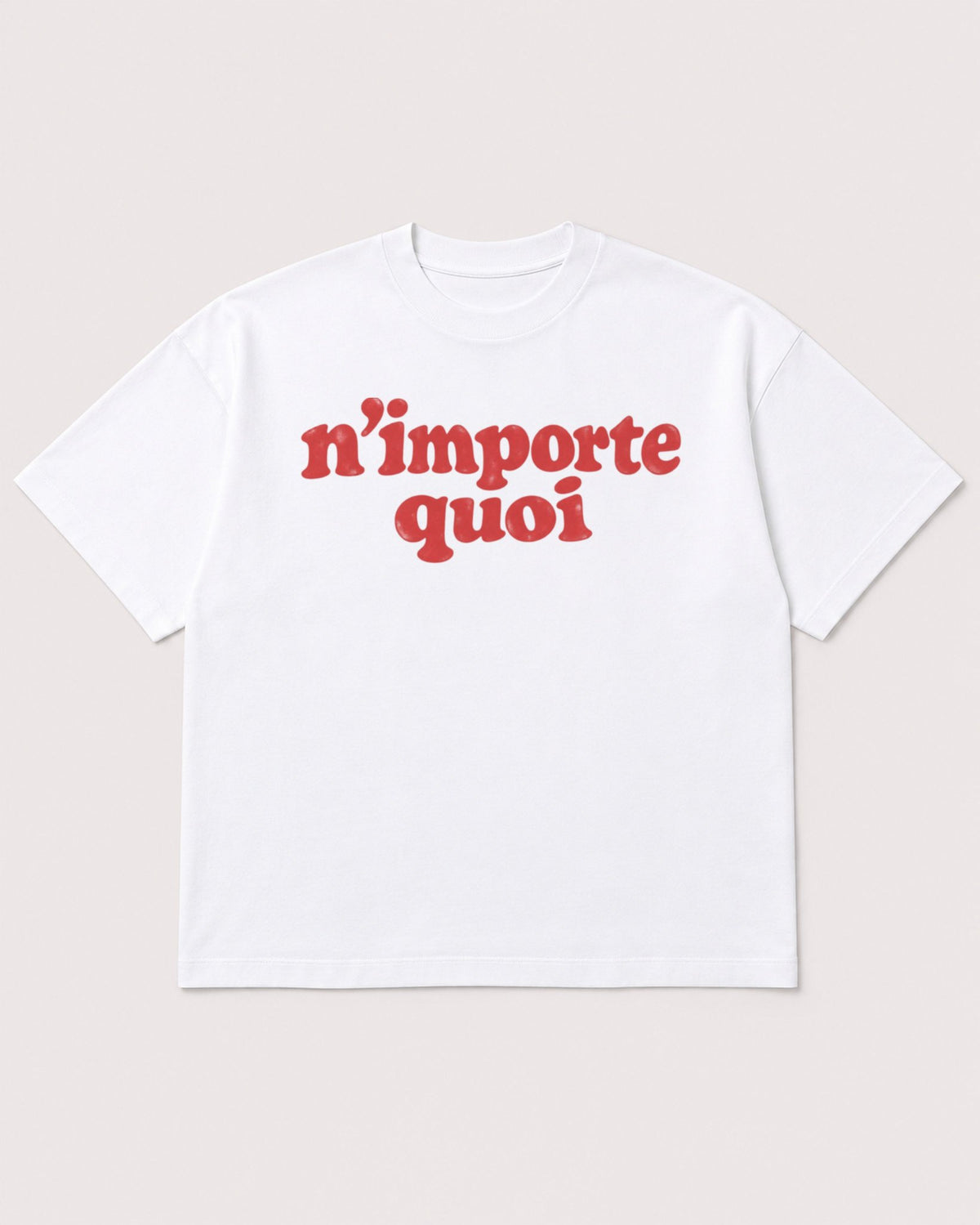 Mockup Boxy Heavyweight Tee White product