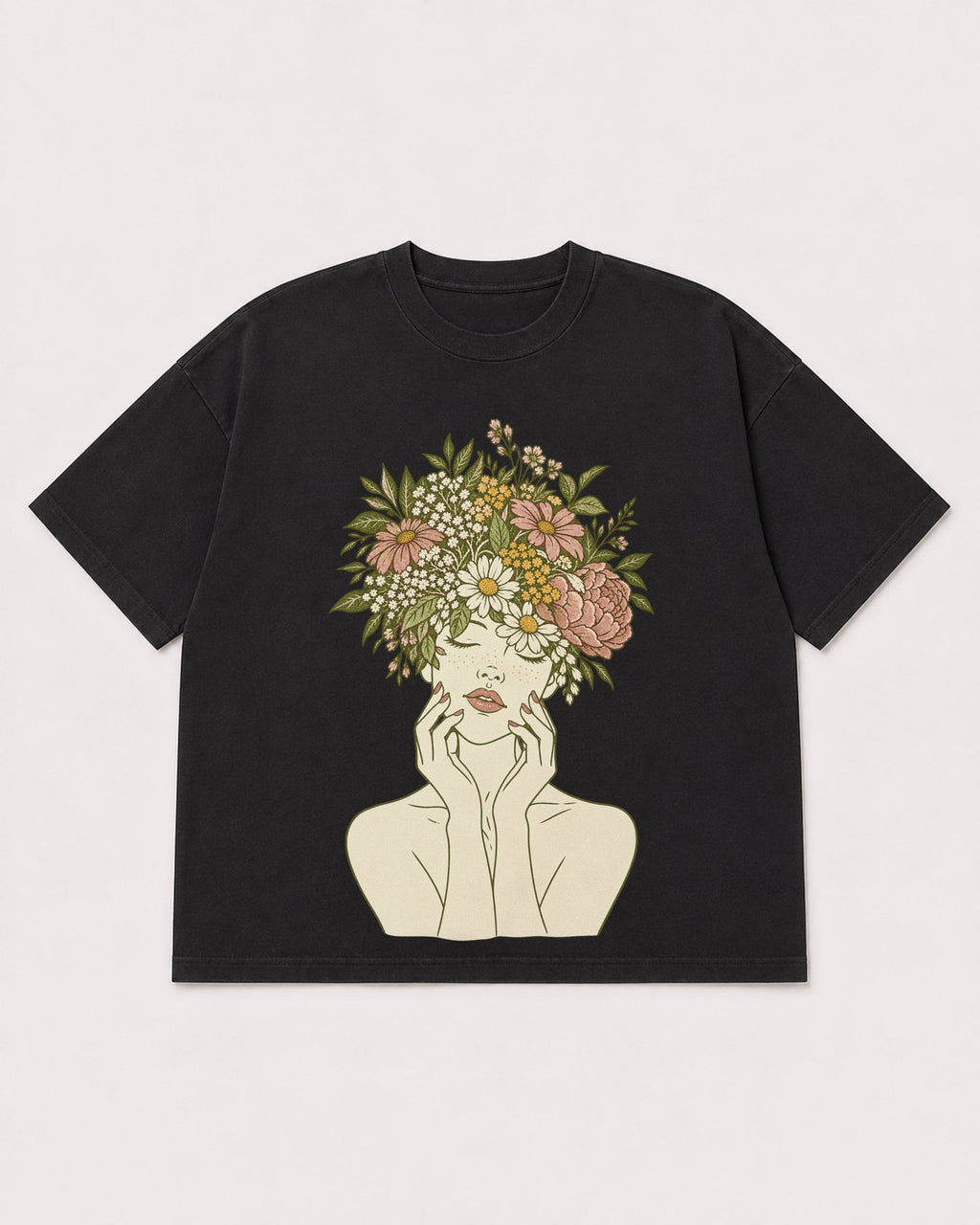 Mockup Boxy Heavyweight Tee Black product