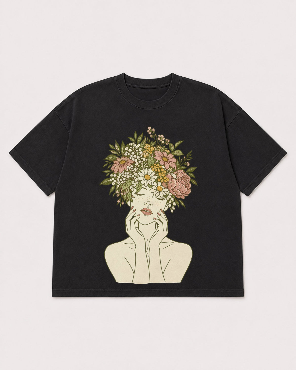 Mockup Boxy Heavyweight Tee Black product