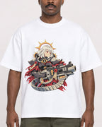 Mockup Boxy Heavyweight Tee White male close-up 14