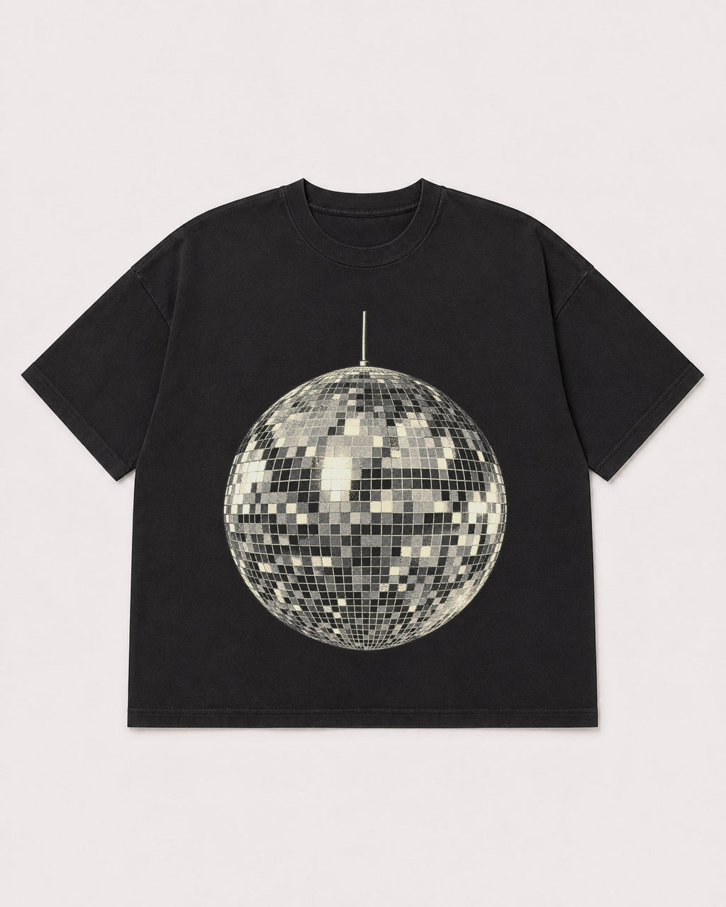 Mockup Boxy Heavyweight Tee Black product