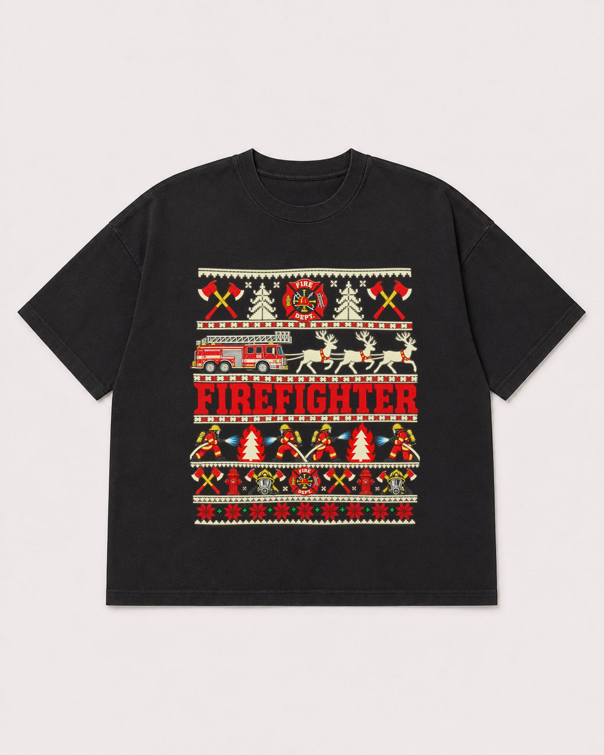 Mockup Boxy Heavyweight Tee Black product