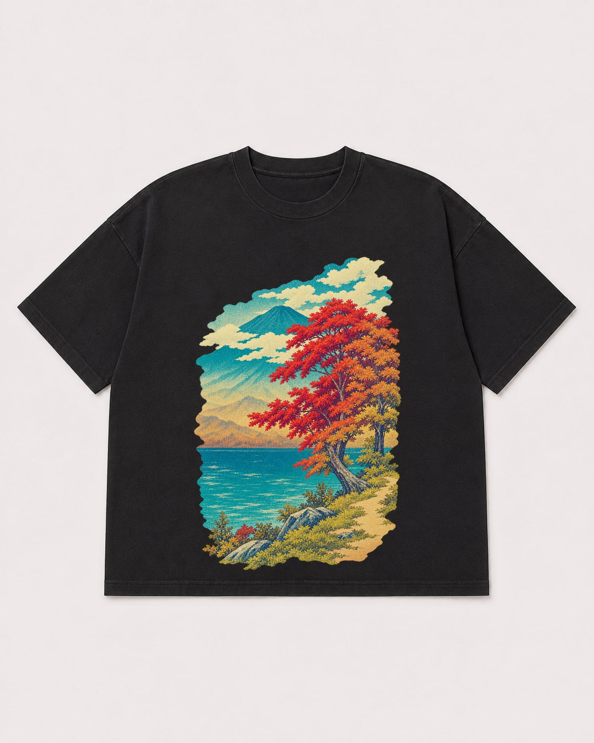 Mockup Boxy Heavyweight Tee Black product