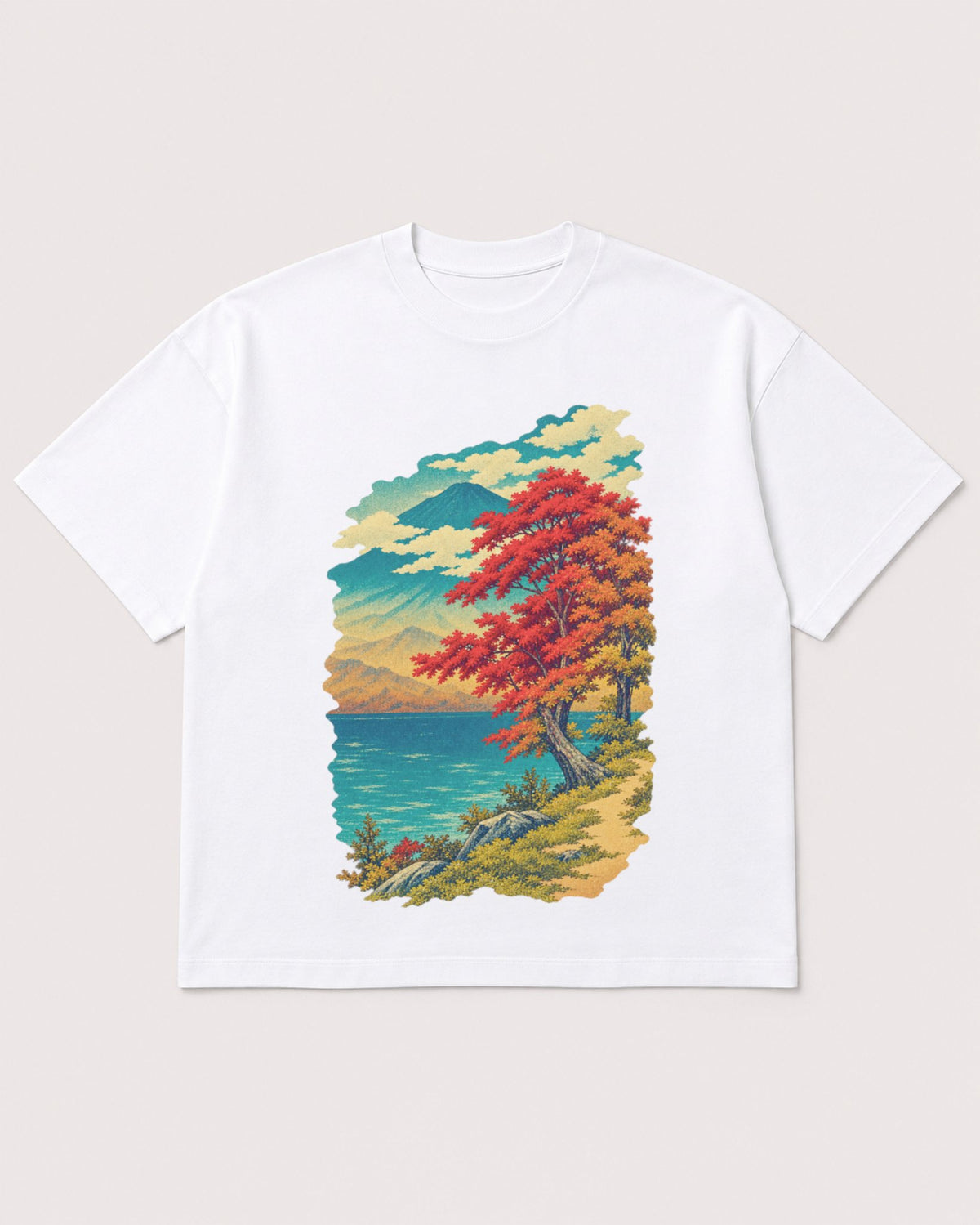 Mockup Boxy Heavyweight Tee White product