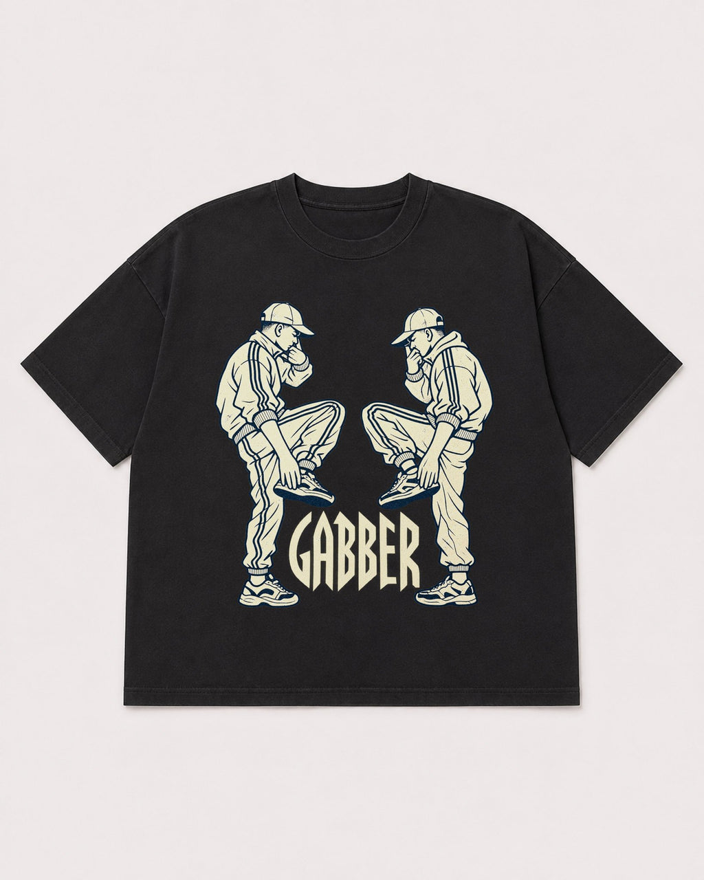 Mockup Boxy Heavyweight Tee Black product