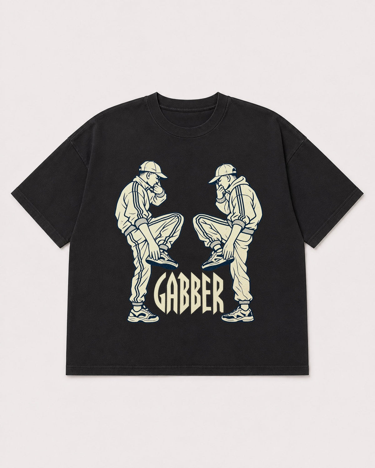 Mockup Boxy Heavyweight Tee Black product
