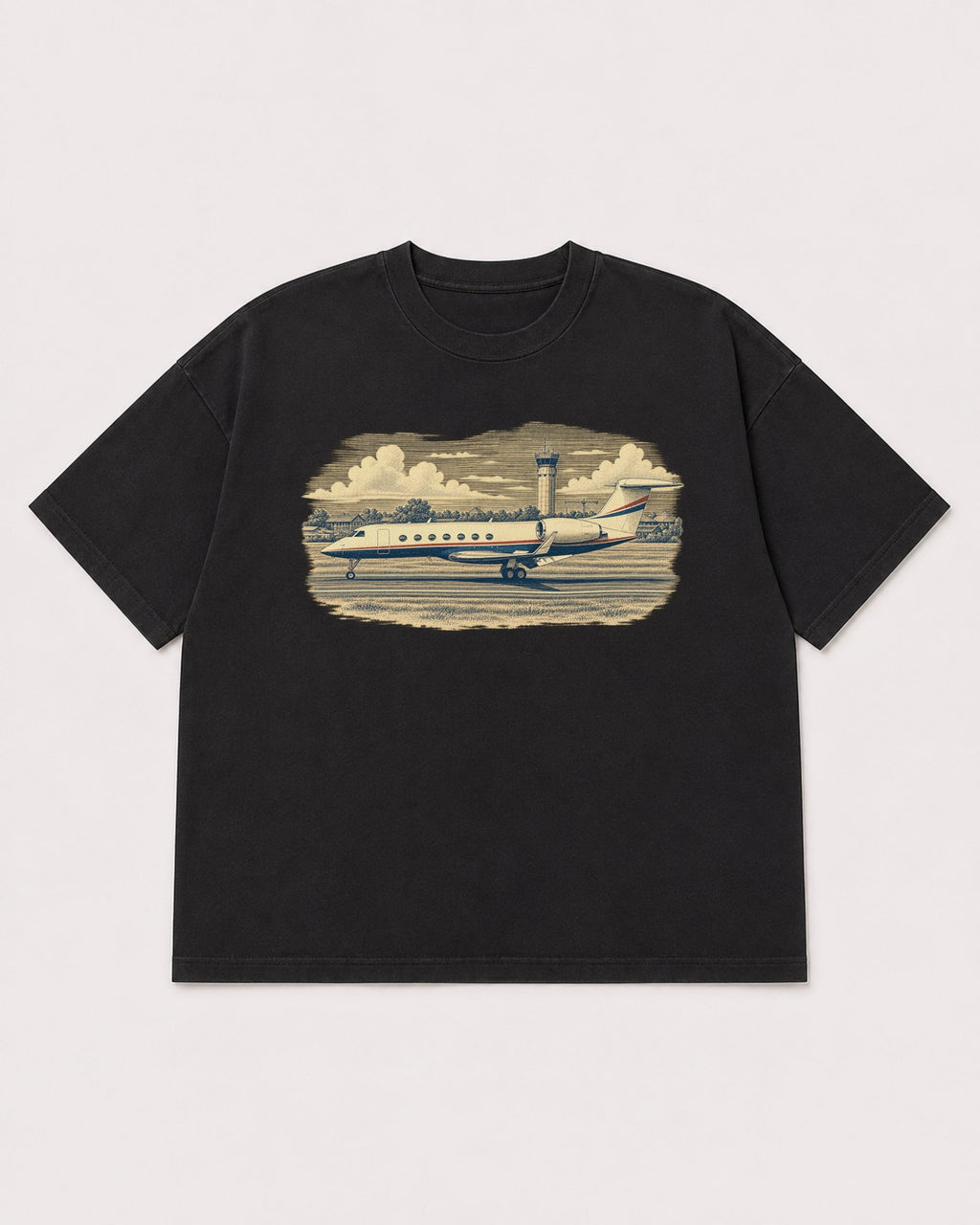 Mockup Boxy Heavyweight Tee Black product