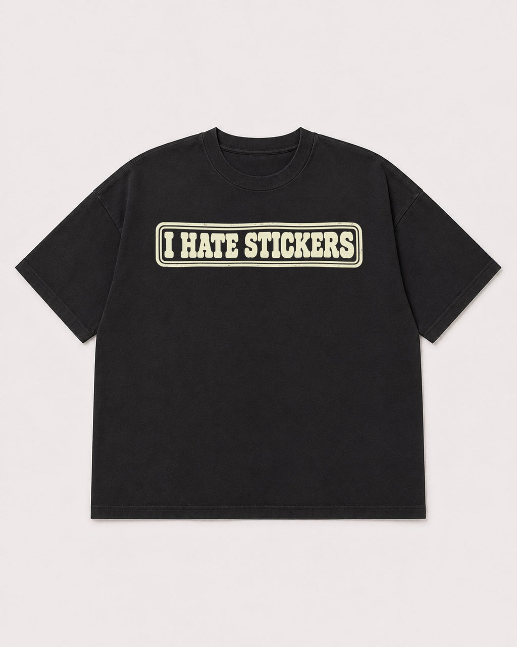 Mockup Boxy Heavyweight Tee Black product