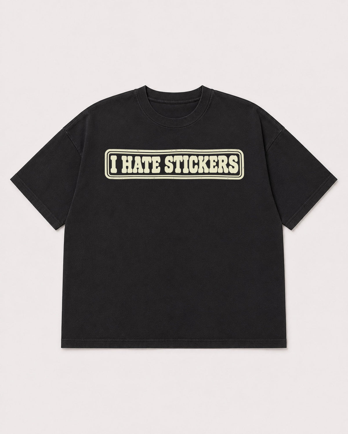 Mockup Boxy Heavyweight Tee Black product