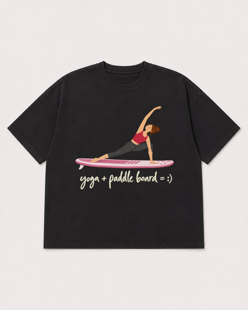 Mockup Boxy Heavyweight Tee Black product