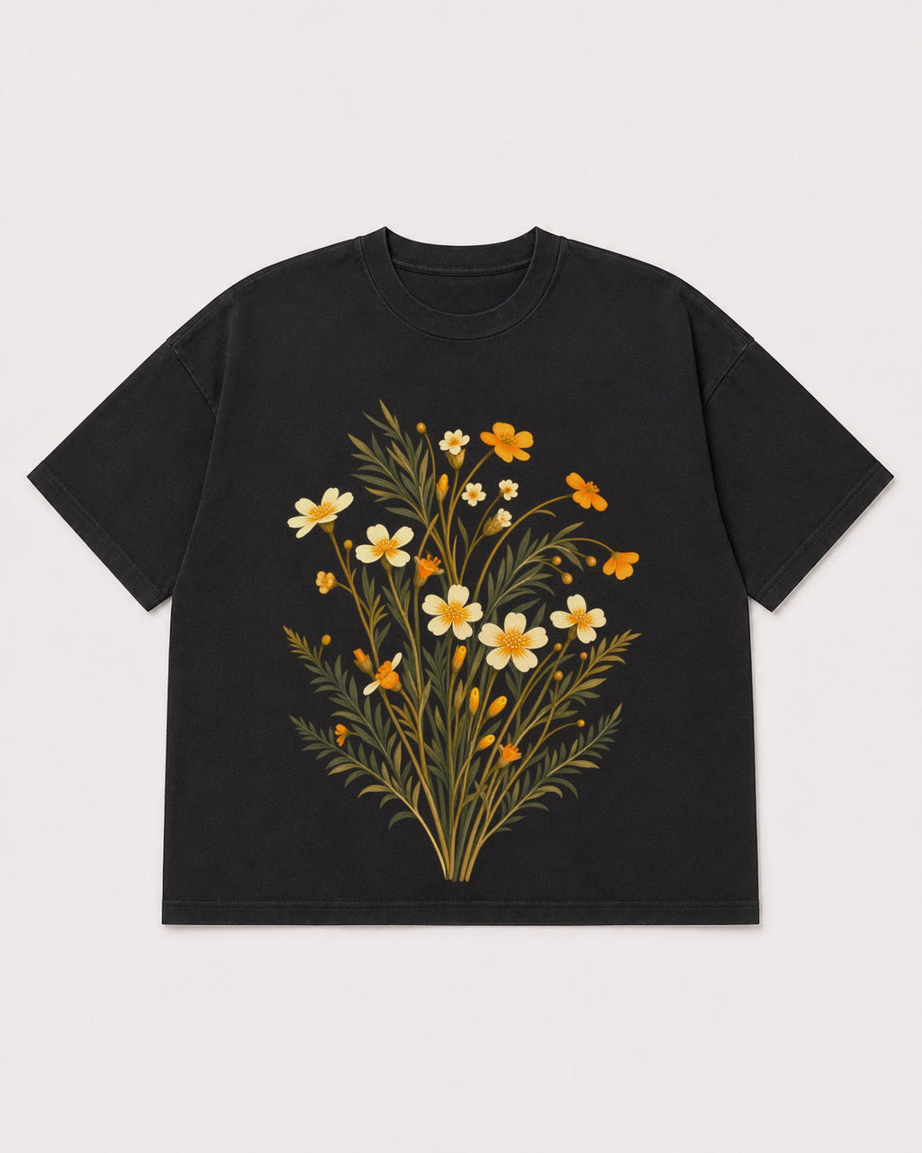 Mockup Boxy Heavyweight Tee Black product
