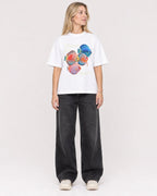 Mockup Boxy Heavyweight Tee White female full-body 08