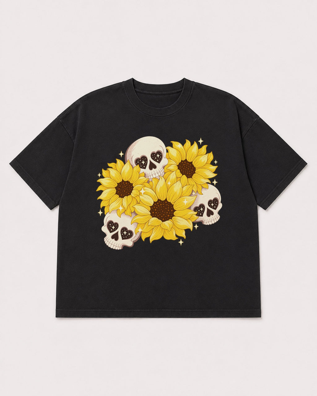 Mockup Boxy Heavyweight Tee Black product