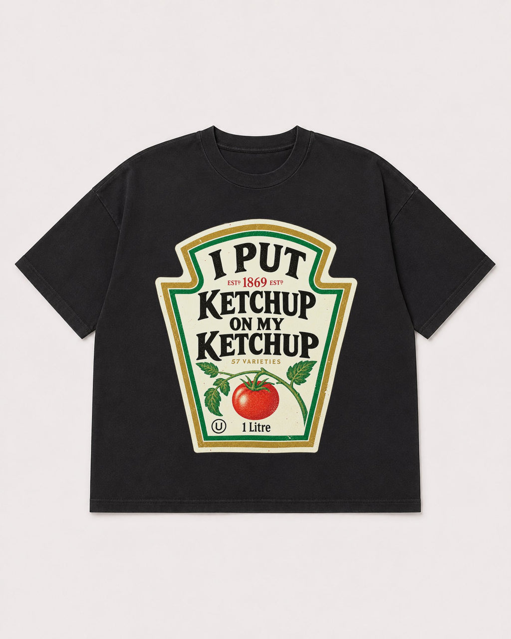 Mockup Boxy Heavyweight Tee Black product