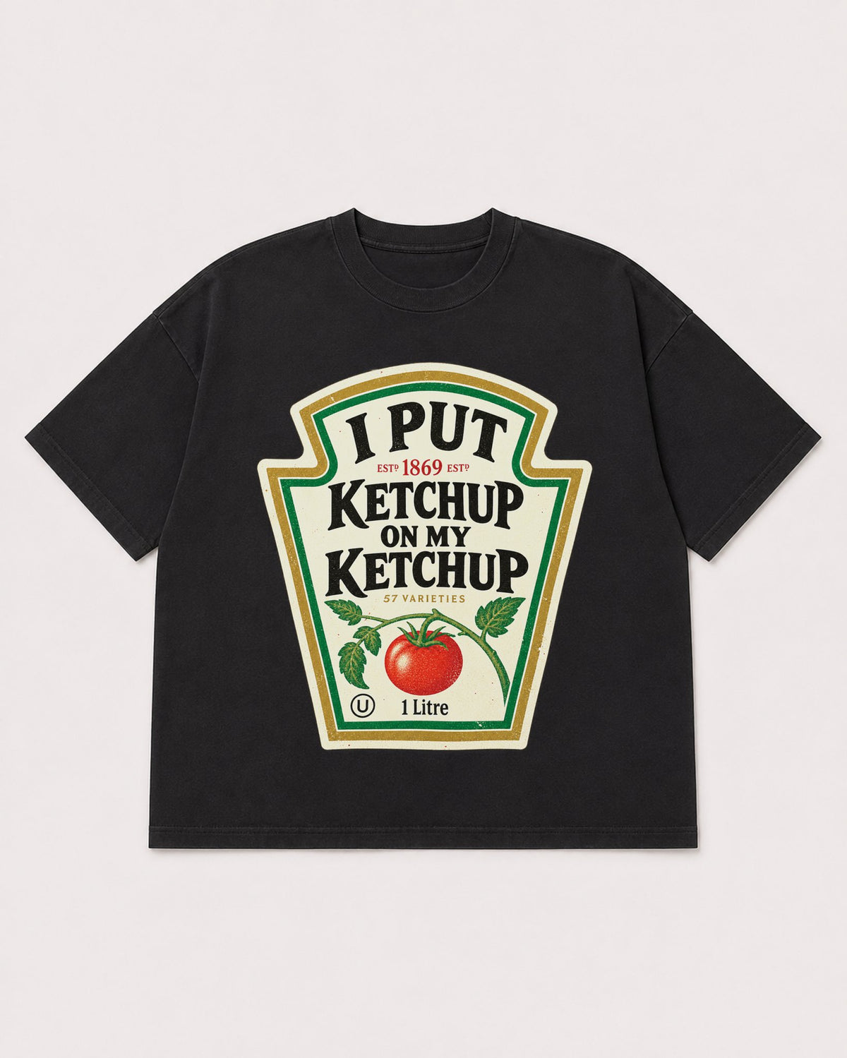 Mockup Boxy Heavyweight Tee Black product
