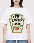 Mockup Boxy Heavyweight Tee White female close-up 31