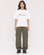 Mockup Boxy Heavyweight Tee White female full-body 02